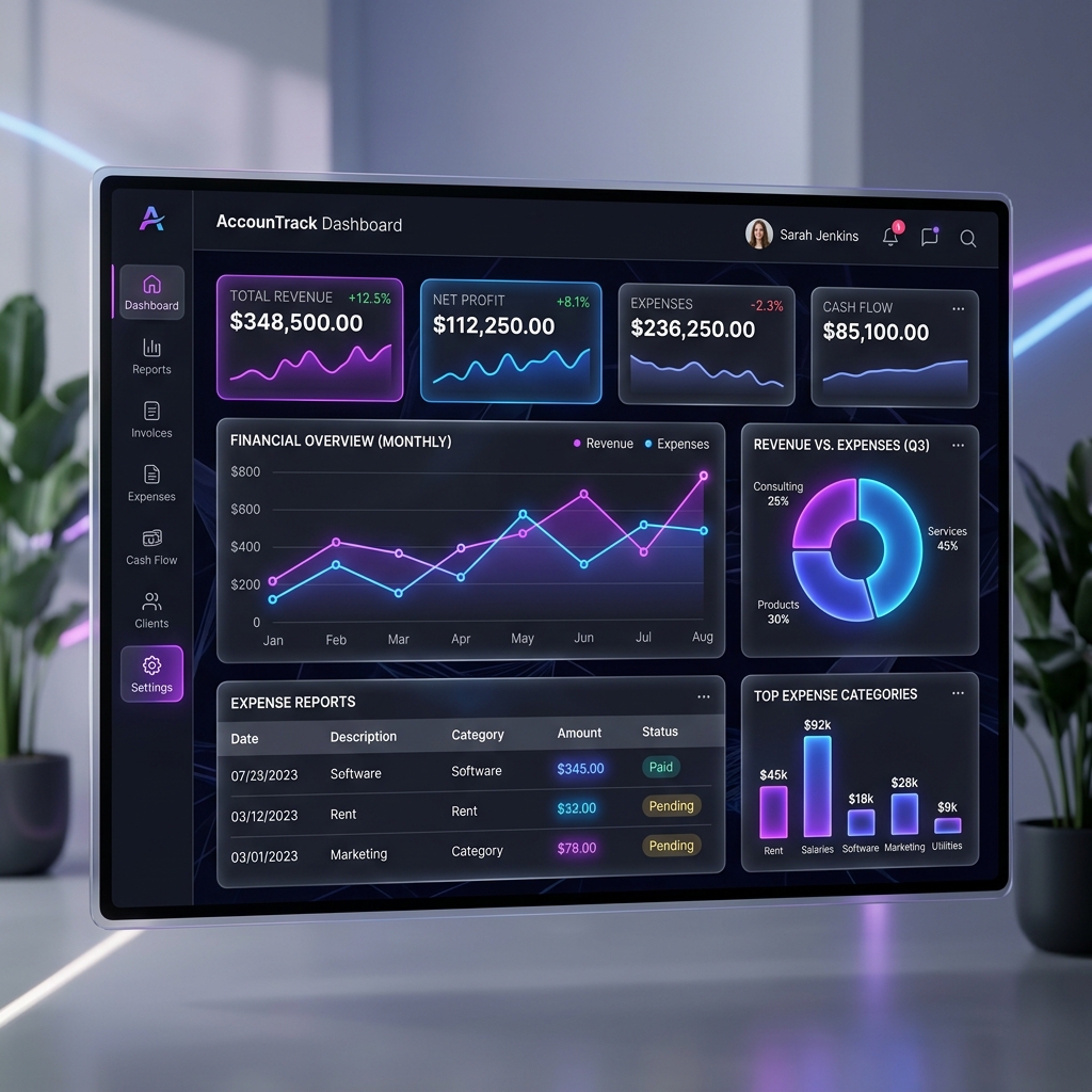 ERP Cloud 365 Dashboard